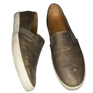 Frye Company Dylan Leather Loafer Casual Flats Shoes Ash Brown Women's shoes 8.5